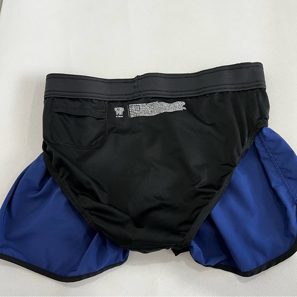 Victoria's Secret Sport The Player Run Short Size Medium Navy Blue With Liner - Picture 6 of 7